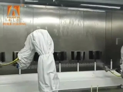 Líneas de pintura electrostáticas automáticas con 5% de error de uniformidad y 60% de uso de pintura