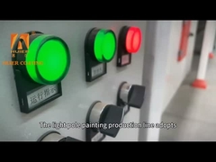 Sistema automático de recubrimiento en polvo para marcos de bicicletas de sustrato de hierro con colores personalizables