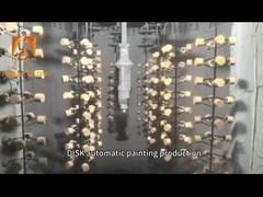 Línea de pintura electrostática personalizable para diferentes tipos de pinturas y recubrimientos