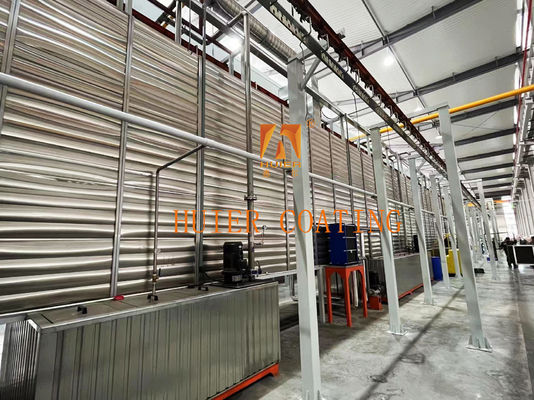 Acero inoxidable línea de limpieza química industrial automática 1 año de garantía
