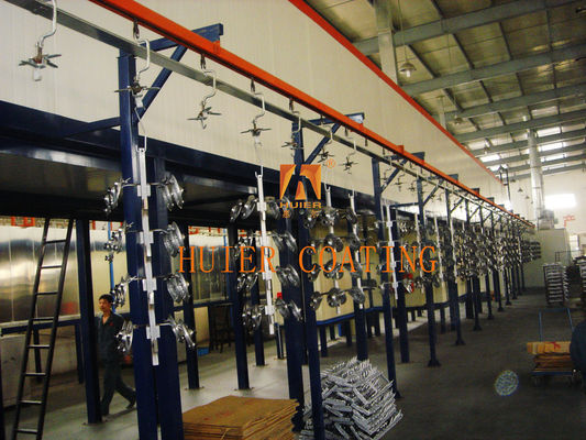 Linea de pintura electrostática de pintura por aerosol eléctrica con precisión de recubrimiento de ±5 micras y uso de pintura de más del 60%