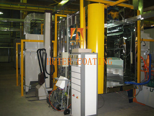 Línea de pintura automática de recubrimiento en polvo de sustrato de hierro con recubrimiento uniforme