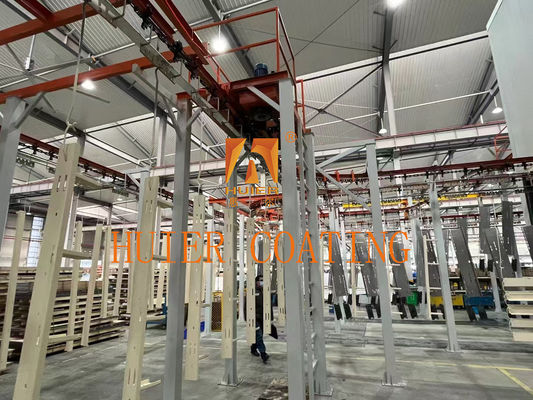 Línea de producción de logística de suspensión para agilizar las operaciones con velocidad ajustable y carga colgante de 50 kg/m