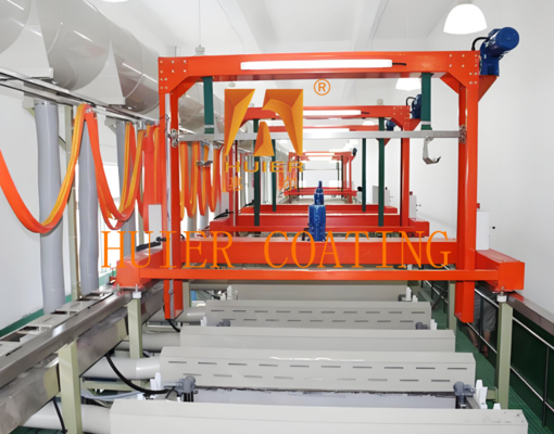 Línea de producción de galvanoplastia automotriz con interruptor fotoeléctrico