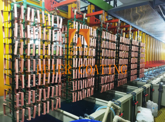 Línea de producción de galvanoplastia de piezas de trabajo ABS con control inteligente
